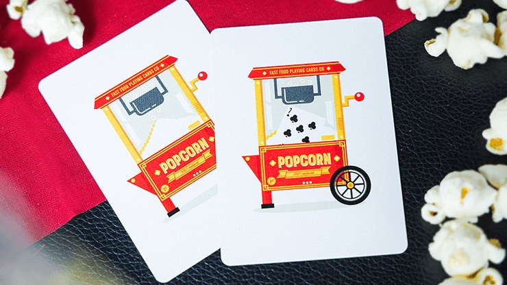 PopCorn and Cola Playing Cards by Fast Food Playing Cards - Brown Bear Magic Shop