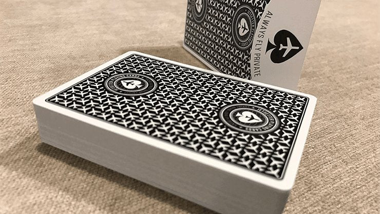 Premier Edition in Jet Black Private Reserve by Jetsetter Playing Cards - Brown Bear Magic Shop