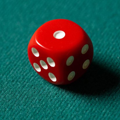 REPLACEMENT DIE WHITE (GIMMICKED) FOR MENTAL DICE by Tony Anverdi - Brown Bear Magic Shop
