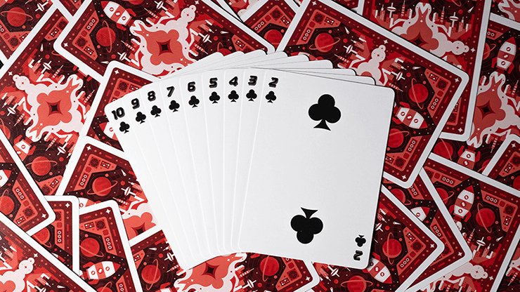 Retro Rocket Playing Cards - Brown Bear Magic Shop