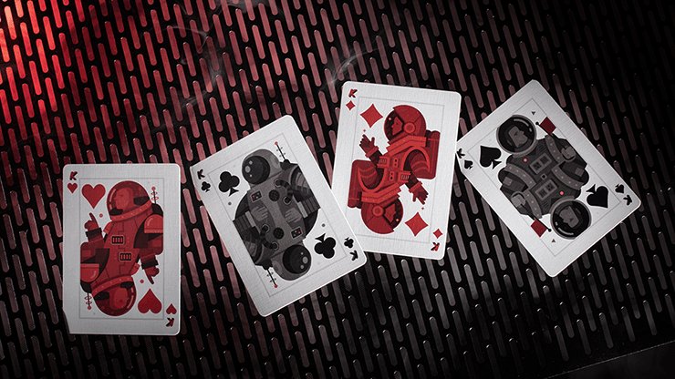 Retro Rocket Playing Cards - Brown Bear Magic Shop
