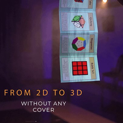 Rubik's Cube 3D Advertising by Henry Evans and Martin Braessas - Brown Bear Magic Shop