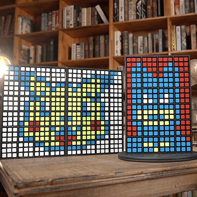 RUBIKS WALL Complete Set by Bond Lee - Trick - Brown Bear Magic Shop