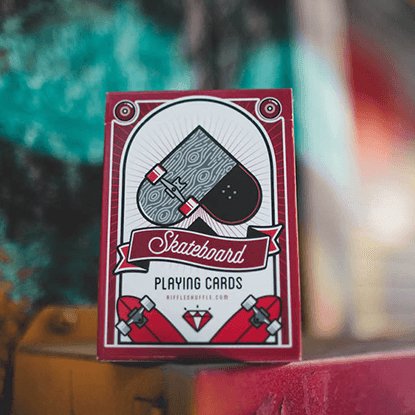 Skateboard V2 Marked Playing Cards by Riffle Shuffle - Brown Bear Magic Shop