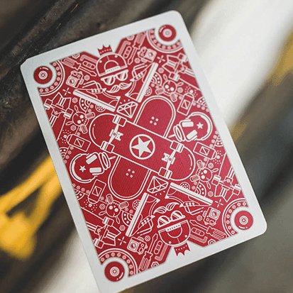 Skateboard V2 Marked Playing Cards by Riffle Shuffle - Brown Bear Magic Shop