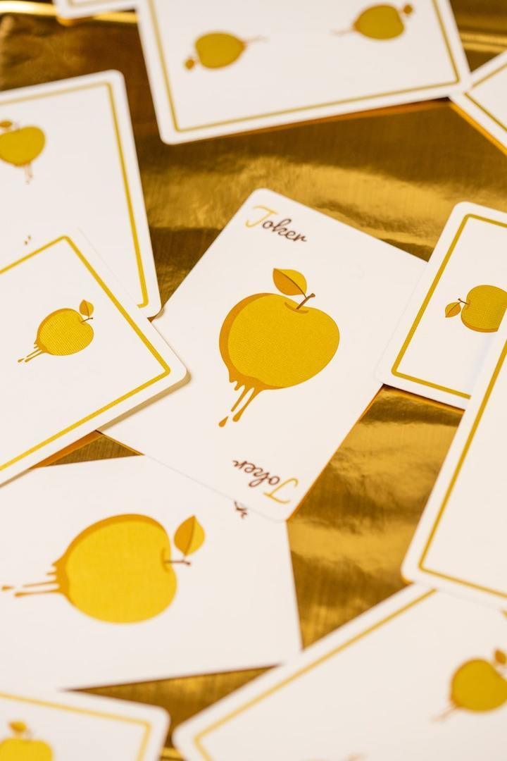 Slicers v2 Golden Apple - by Organic Playing Cards (OPC) - Brown Bear Magic Shop