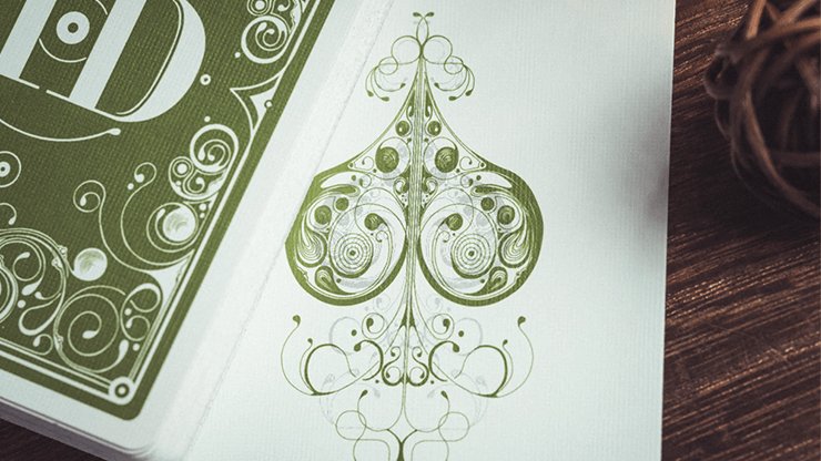 Smoke & Mirrors V8, Green Deluxe Edition Playing Cards by Dan & Dave - Brown Bear Magic Shop