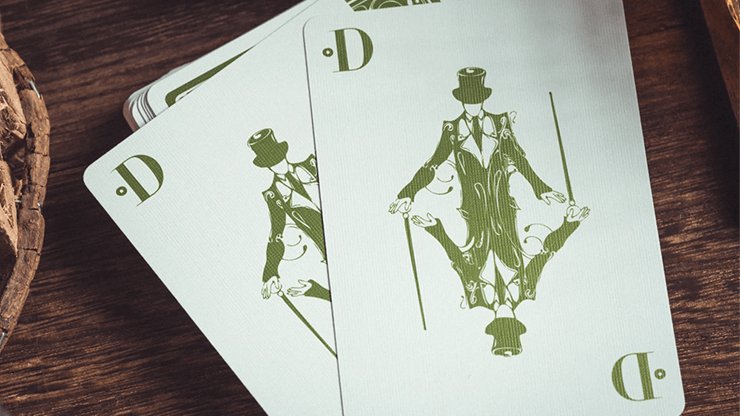 Smoke & Mirrors V8, Green Deluxe Edition Playing Cards by Dan & Dave - Brown Bear Magic Shop
