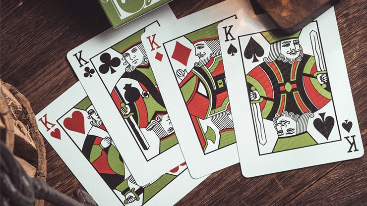 Smoke & Mirrors V8, Green Deluxe Edition Playing Cards by Dan & Dave - Brown Bear Magic Shop