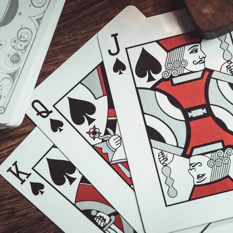 Smoke & Mirrors V8, Silver Standard Edition Playing Cards by Dan & Dave - Brown Bear Magic Shop