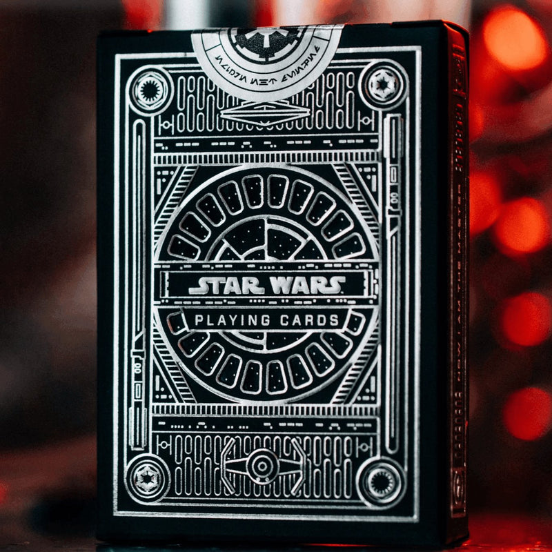 Star Wars Dark Side Silver Edition Playing Cards (Graphite Grey) by theory11 - Brown Bear Magic Shop