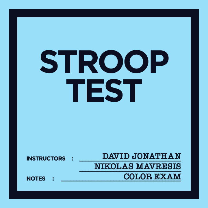 Stroop Test by David Jonathan & Nikolas Mavresis - Brown Bear Magic Shop