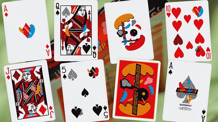 Superfly Butterfingers Red Playing Cards by Gemini - Brown Bear Magic Shop