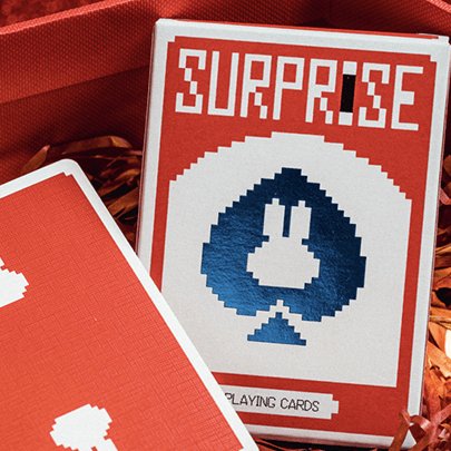 Surprise Deck V5 (Red) Playing cards by Bacon Playing Card Company - Brown Bear Magic Shop