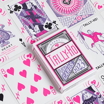 Tally Ho Circle Back Heart Playing Cards by US Playing Card Co. - Brown Bear Magic Shop