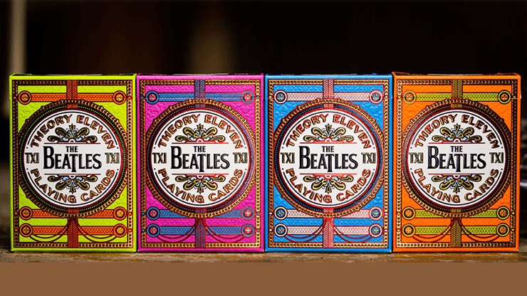 The Beatles Playing Cards - Green by theory11 - Brown Bear Magic Shop