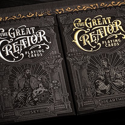 The Great Creator Foil Playing Cards by Riffle Shuffle - Brown Bear Magic Shop