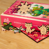 The Green Bear, 80 wooden puzzles - DaVICI - Brown Bear Magic Shop