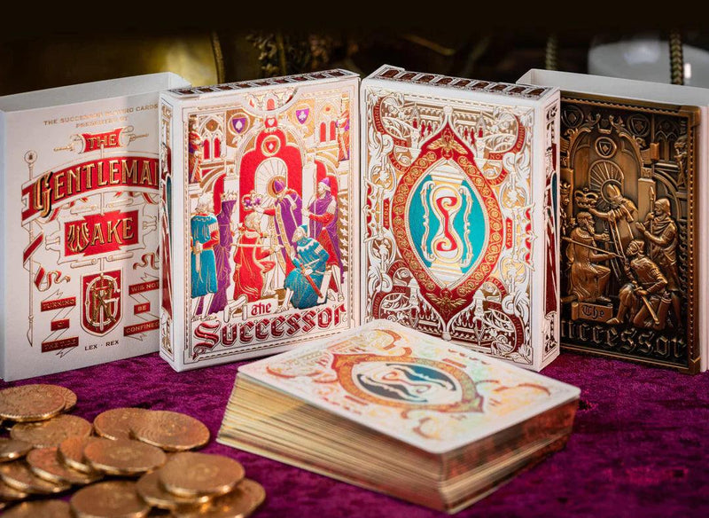The Successor Monarch White Limited Edition Playing Cards - Brown Bear Magic Shop