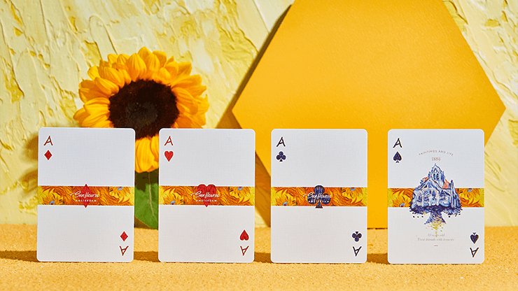 Van Gogh Sunflowers Edition Playing Cards - Brown Bear Magic Shop