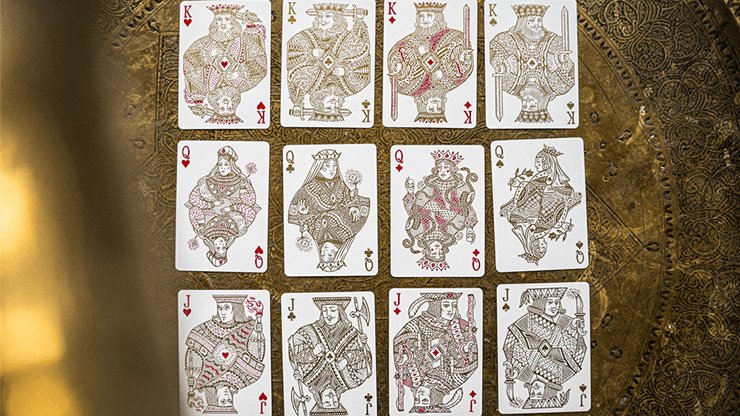 White Gold Edition V3 Playing Cards by Joker and the Thief - Brown Bear Magic Shop