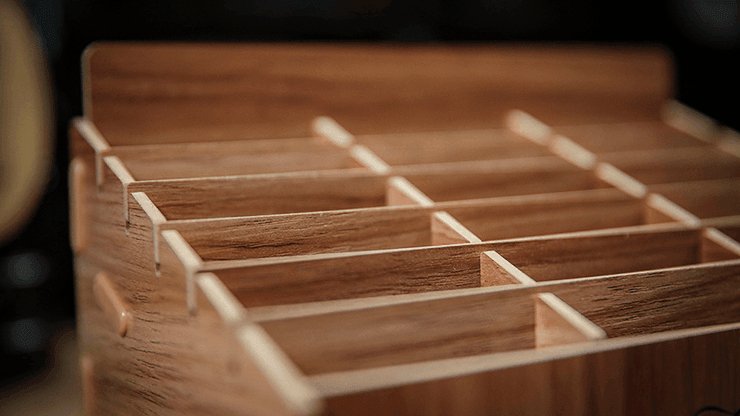 Wooden (Small- 18 Decks) Playing Card Display by TCC - Brown Bear Magic Shop