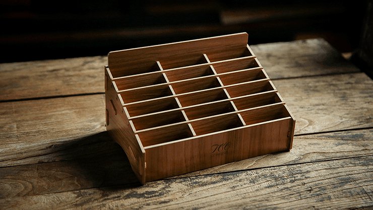 Wooden (Small- 18 Decks) Playing Card Display by TCC - Brown Bear Magic Shop
